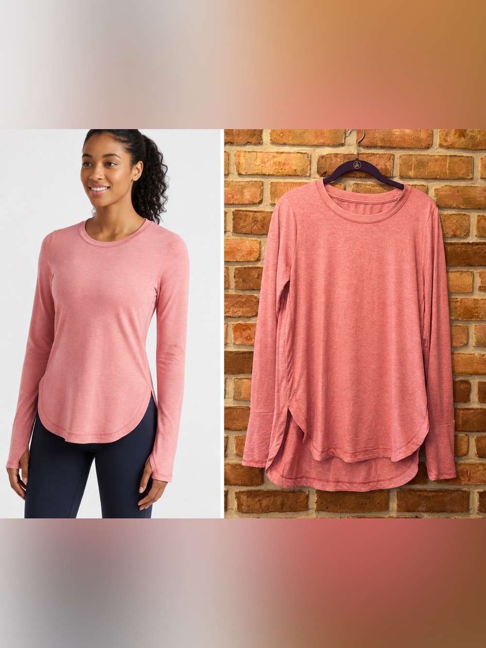 Athleta Uptempo Long Sleeve Top Women’s Size MT Medium Tall